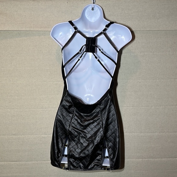 FOH Faux Leather Chemise - Picture 5 of 6